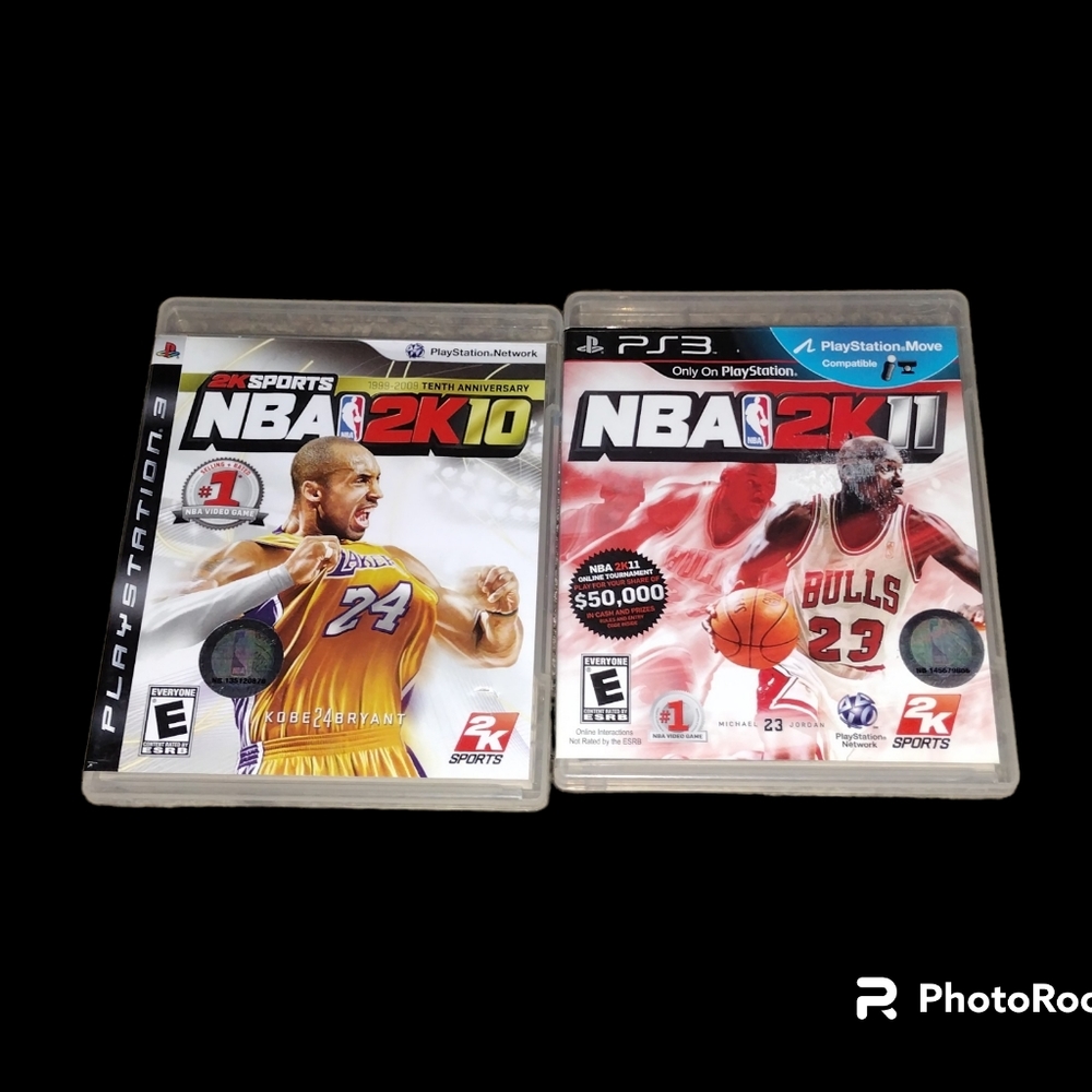 Playstation3 NBA 2K10, 2K11, PS3 Kobe Jordan! Lot Of (2)